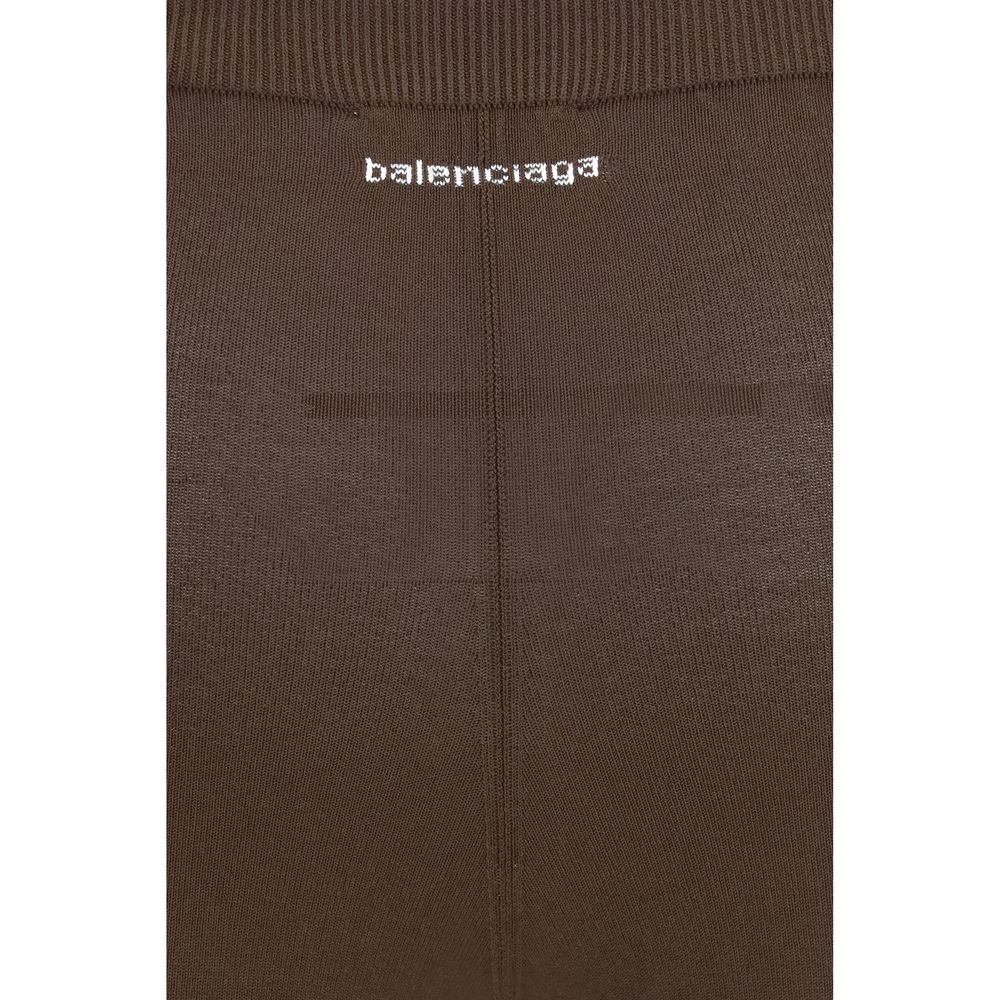 Balenciaga Brown Viscose Leggings