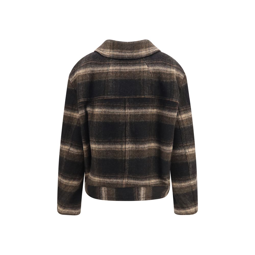 Isabel Marant Étoile Black Wool Oves Aries Coat