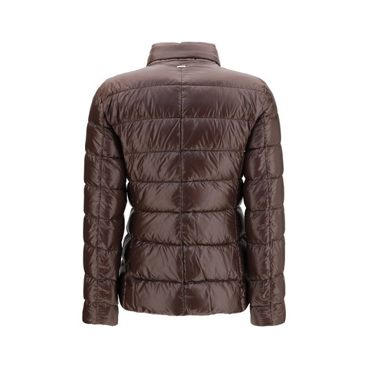 Herno Brown Goose Down Full-Length Jacket