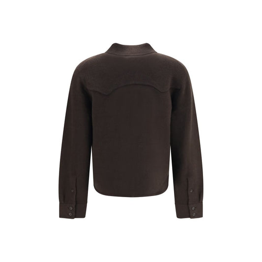 Guest in Residence Brown Cashmere Dress Shirt