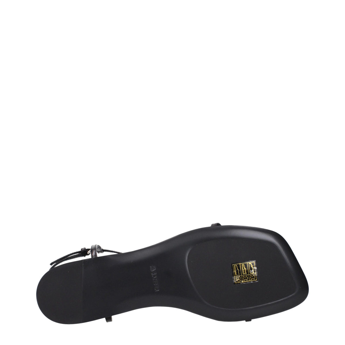 Jil Sander Schwarze Flip-Flop-Sandalen aus Leder