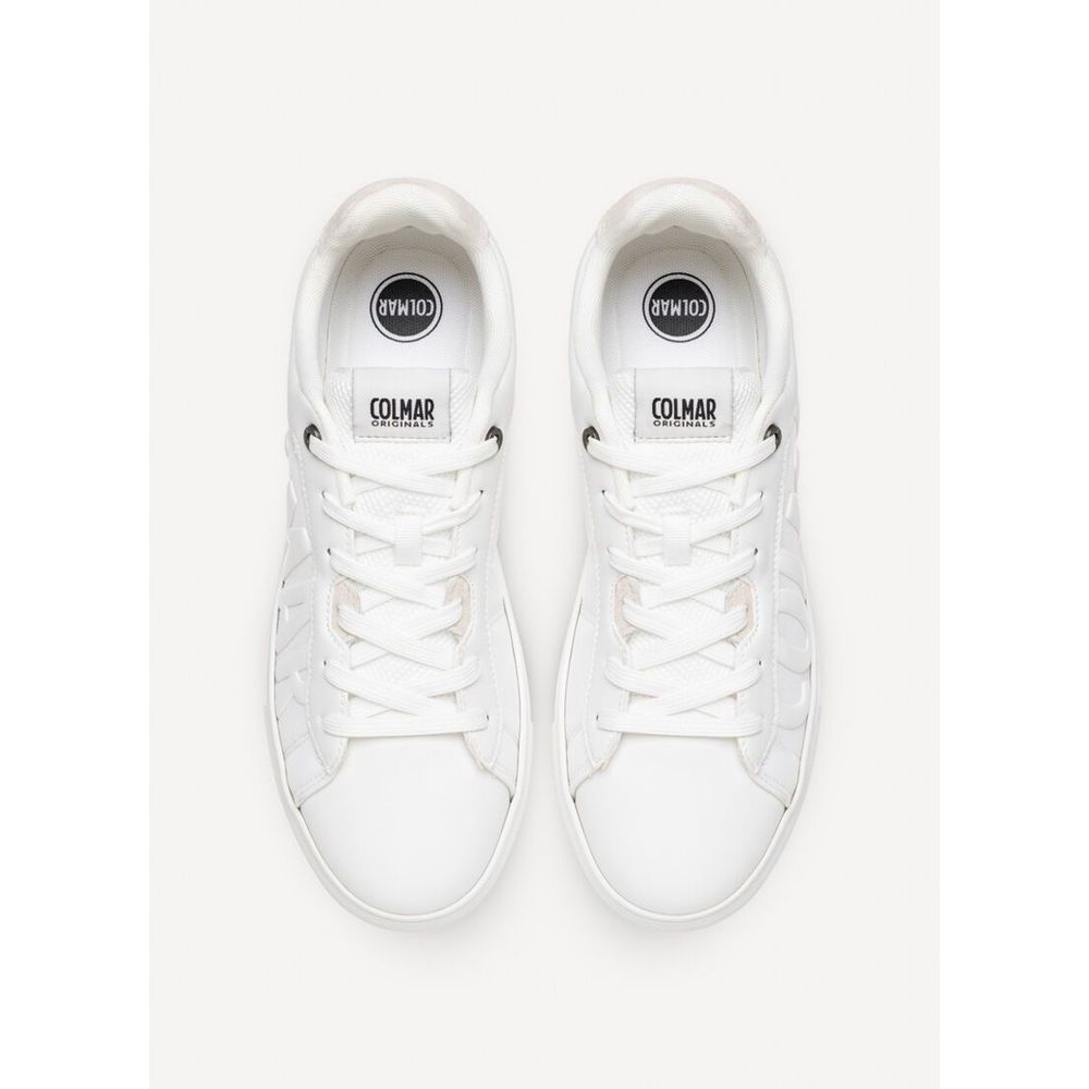 Colmar Sneaker aus weißem Nylon, niedrig geschnitten