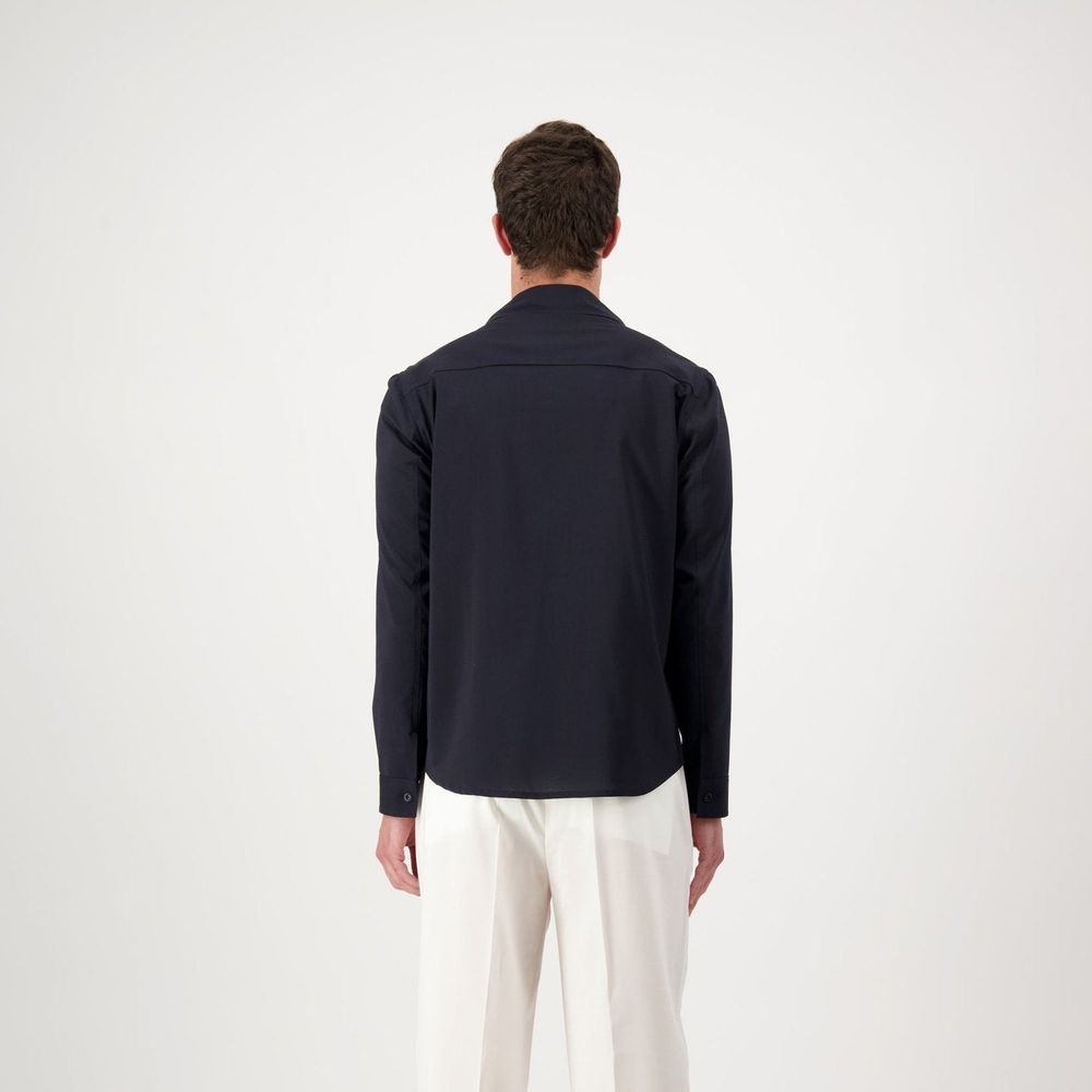 Autore Navy Blue Virgin Wool Jacket