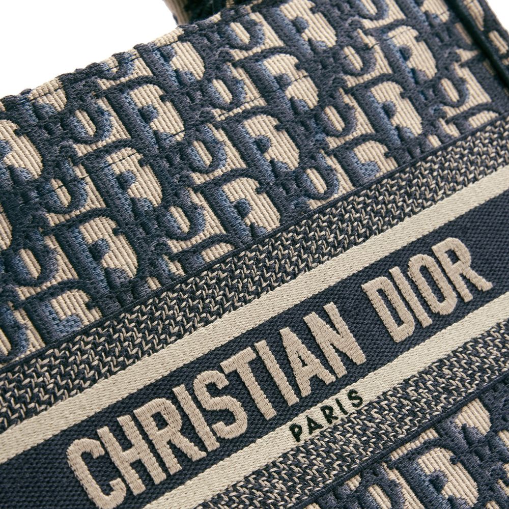 Dior Blue Cotton Tote Bag