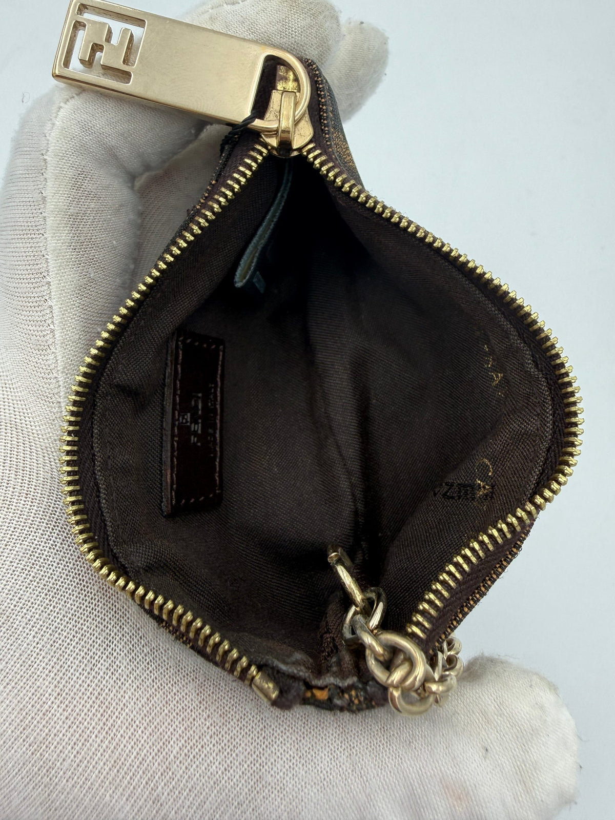 Fendi FENDI FF Coin Purse/Card Holder with Chain