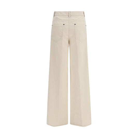 Forte_Forte White Cotton Casual Pants