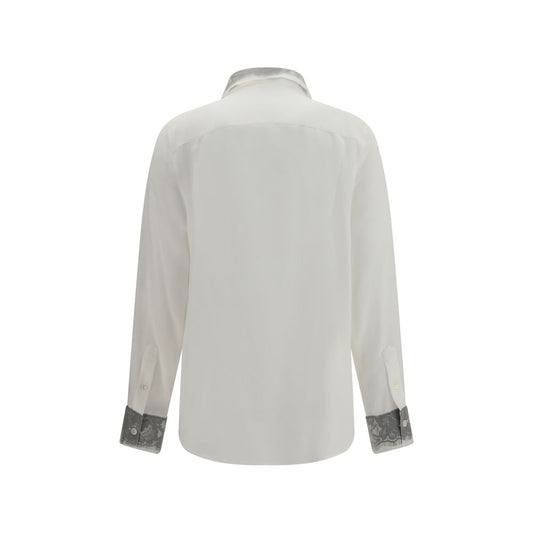 Alexander McQueen White Silk Dress Shirt