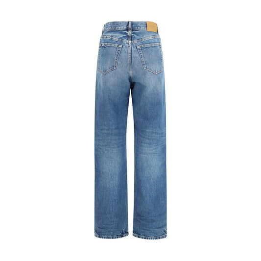 Saint Laurent Blue Cotton Jeans Denim