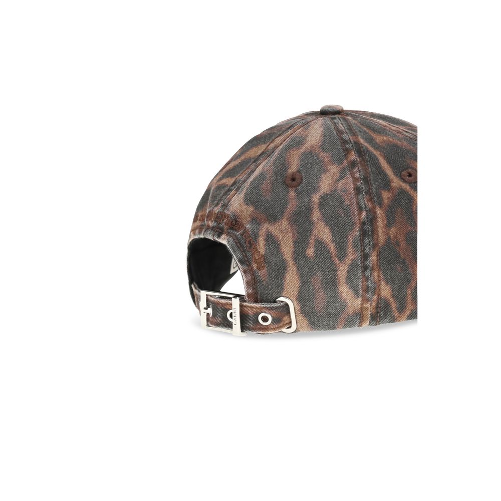 Ganni Brown Cotton Cap (Baseball Hat)