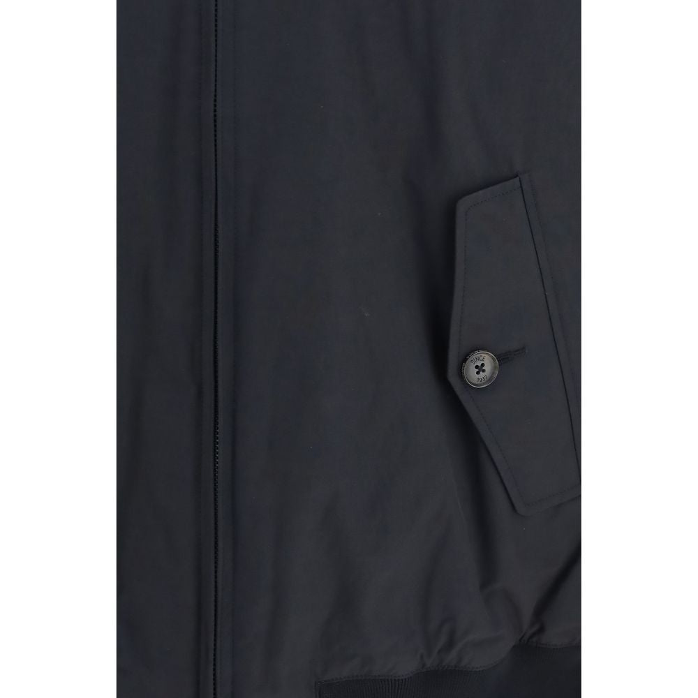 Baracuta Black Polyester Bomber