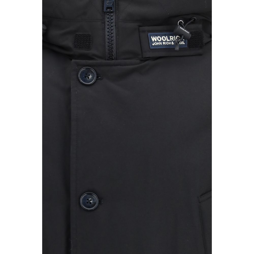 Woolrich Black Cotton Shell Jacket