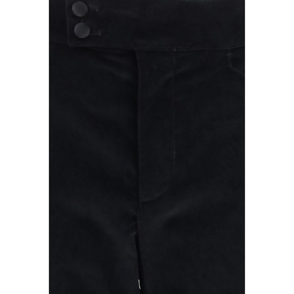 Dolce & Gabbana Black Cotton Casual Pants