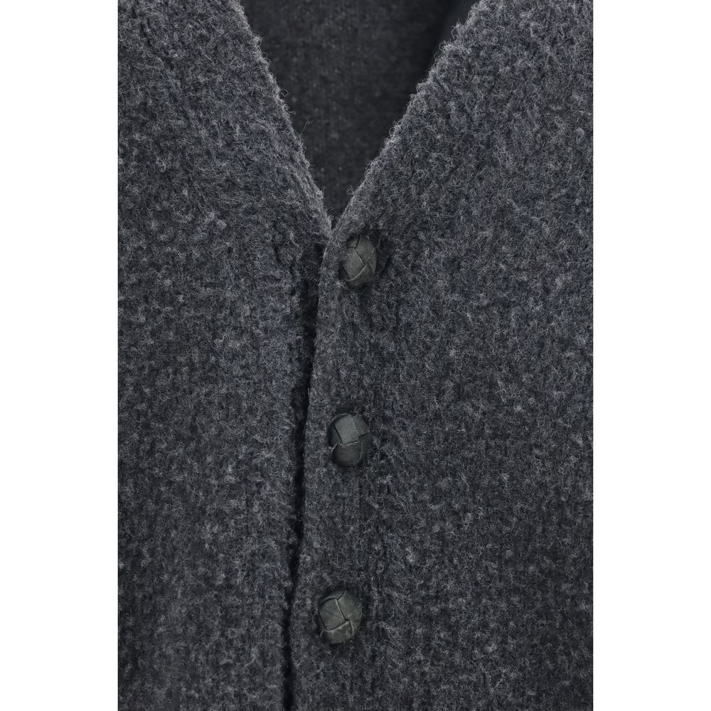 Golden Goose Gray Wool Oves Aries Cardigan