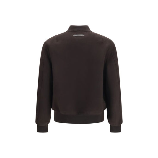 Brioni Brown Wool Oves Aries Bomber