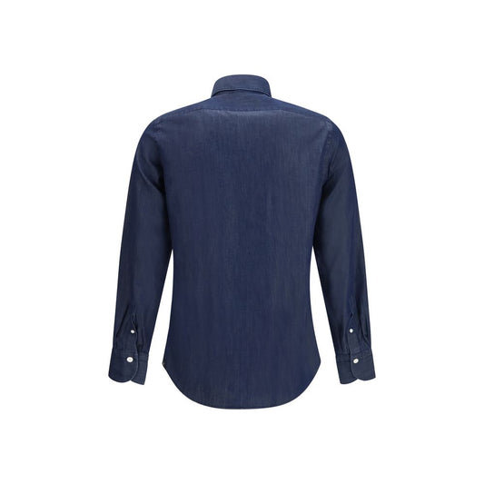 Finamore Blue Denim Shirt