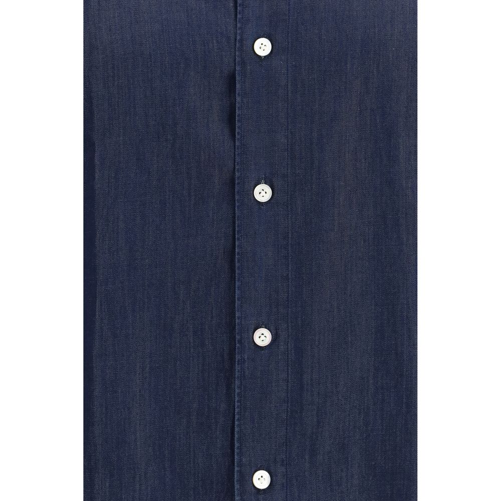 Finamore Blue Denim Shirt