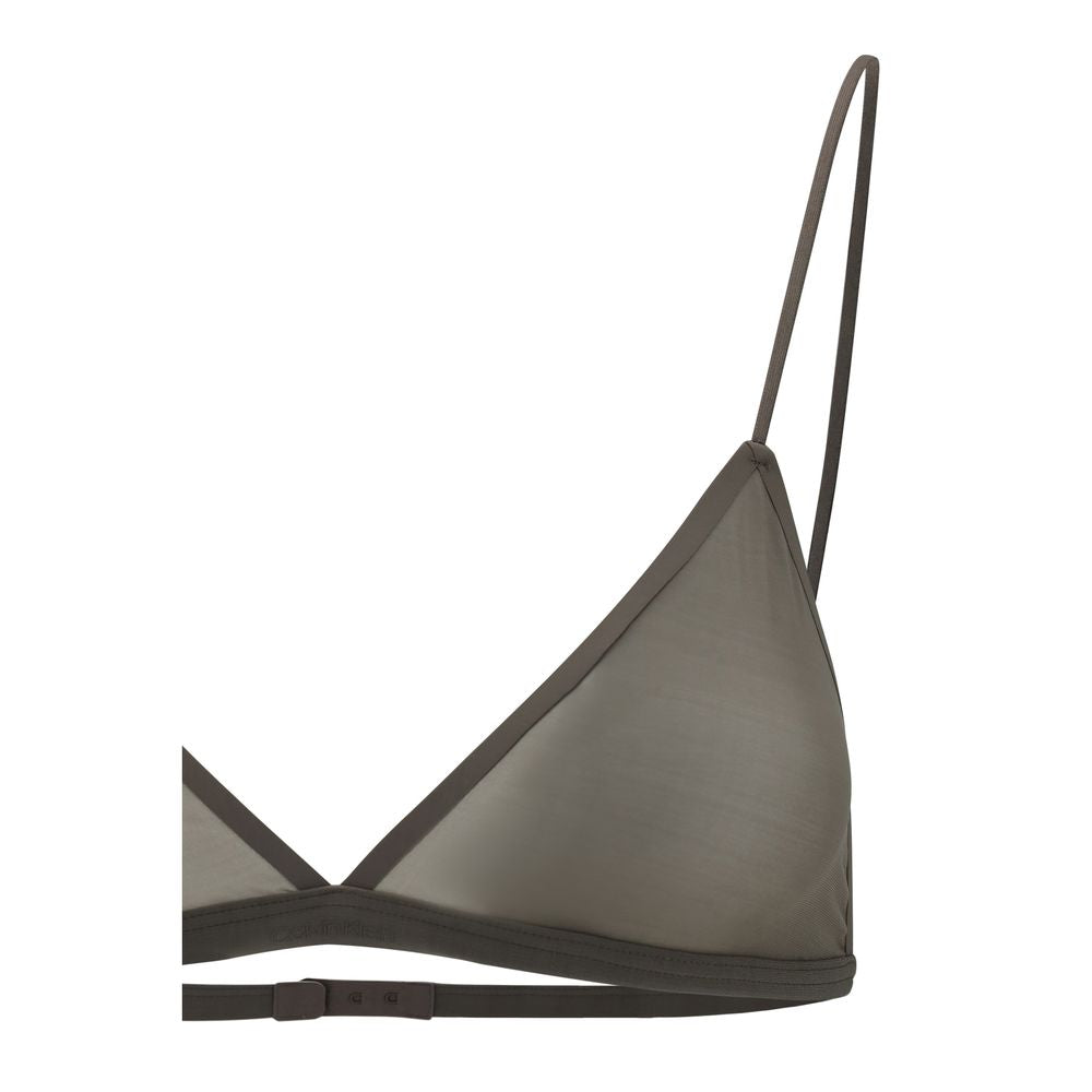 Calvin Klein Gray Nylon Bra