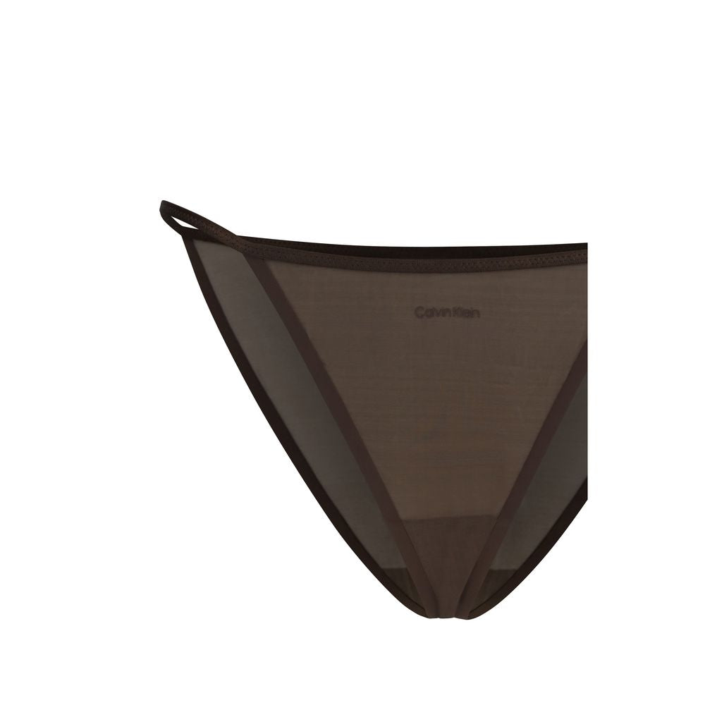 Calvin Klein Brown Nylon Pantie