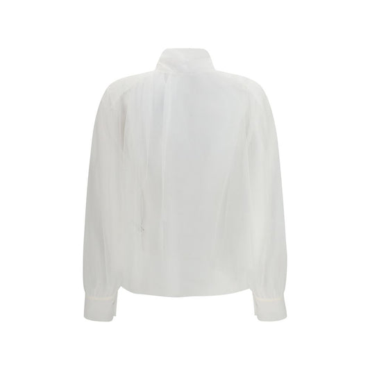 Forte_Forte White Polyester Shirt