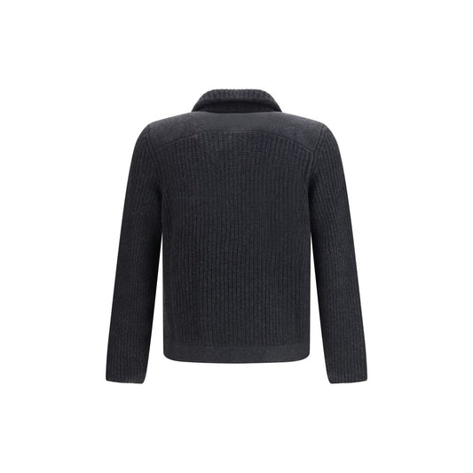 Brunello Cucinelli Gray Cashmere Cardigan