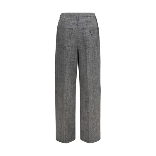 Prada Gray Wool Oves Aries Casual Pants