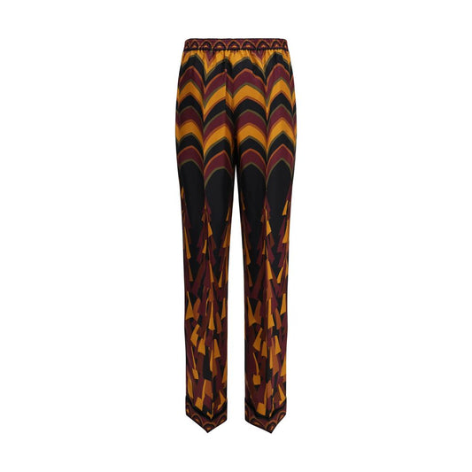 Emilio Pucci Multicolor Silk Casual Pants