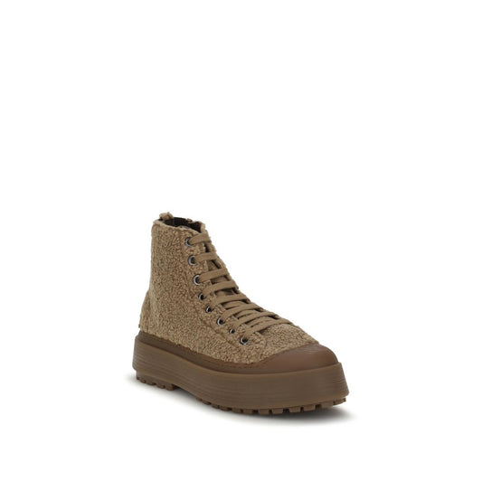 Casadei Brown Polyester Athletic Sneakers