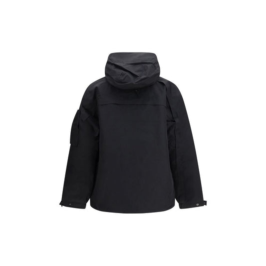 Y-3 Schwarze Polyethylen-Shelljacke