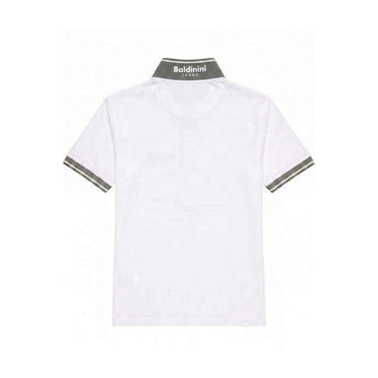 Baldinini Trend White Cotton Men Polo-Shirt