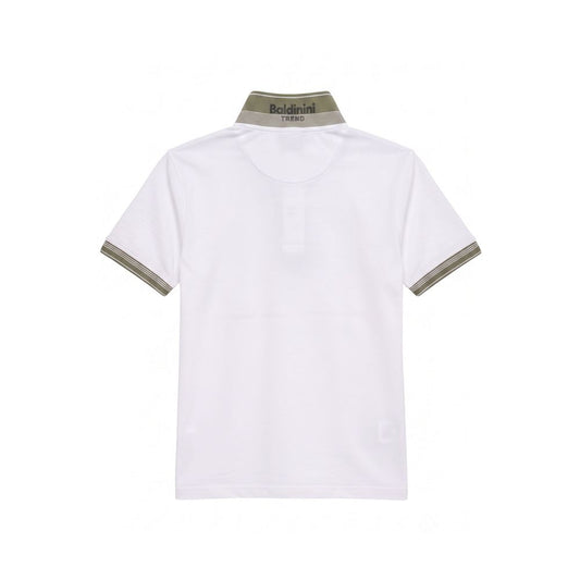 Baldinini Trend White Cotton Men Polo-Shirt