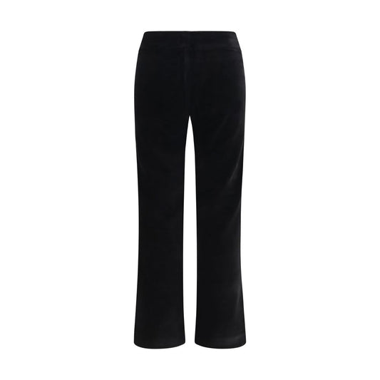 Avenue Montaigne Black Cotton Flared Pants