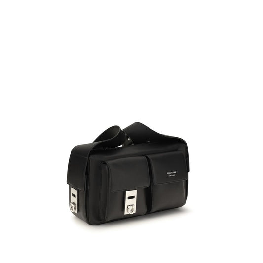 Ferragamo Black Calf Leather Bos Taurus Luggage And Travel