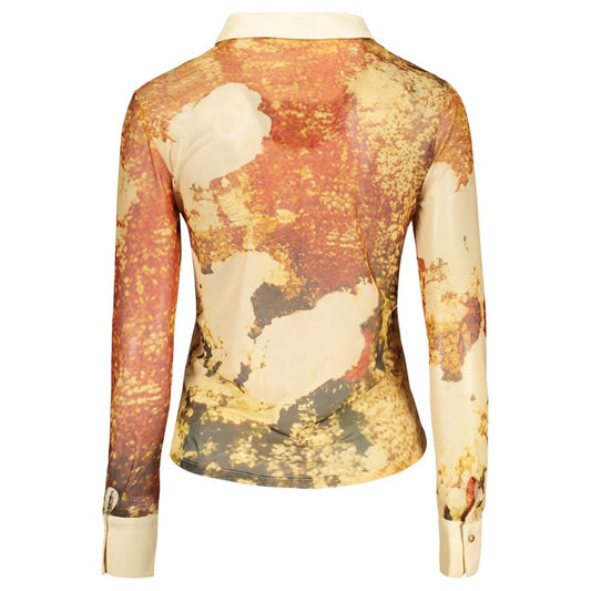 Desigual Beige Polyester Female Shirt