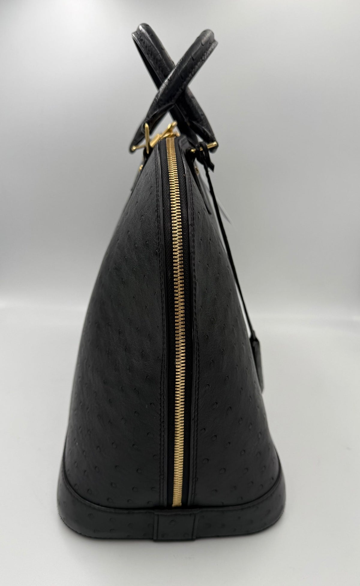 Louis Vuitton LOUIS VUITTON Alma GM in Ostrich Leather Handbag