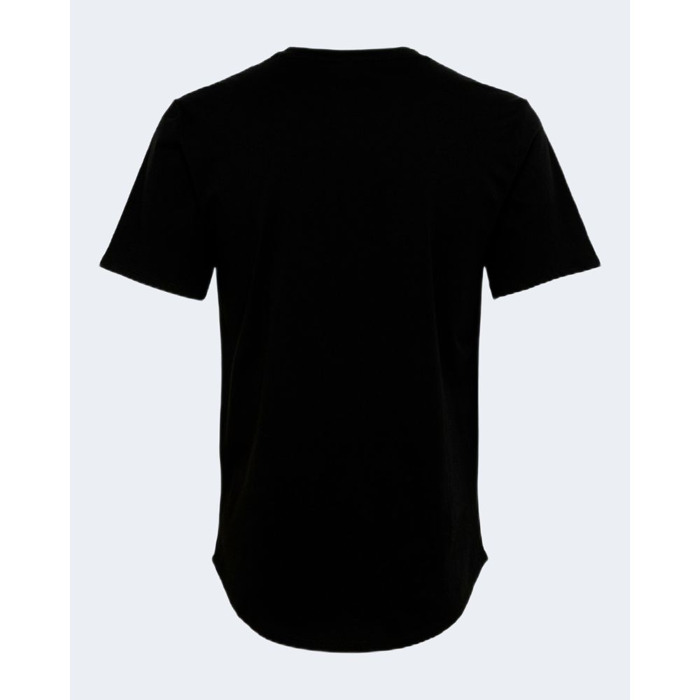 Only & Sons Schwarzes Baumwoll-T-Shirt