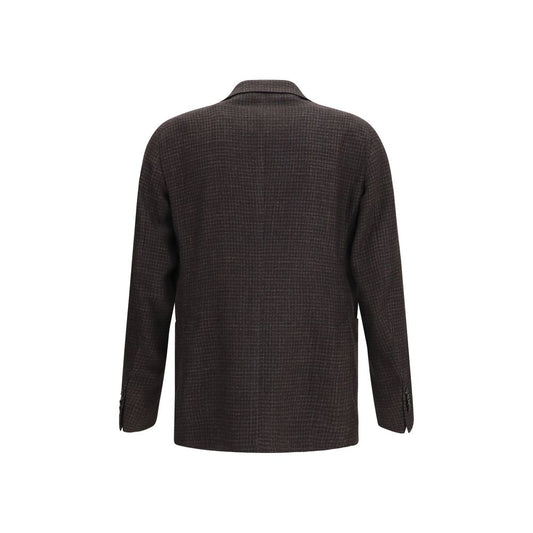 Tagliatore Brown Wool Oves Aries Blazer