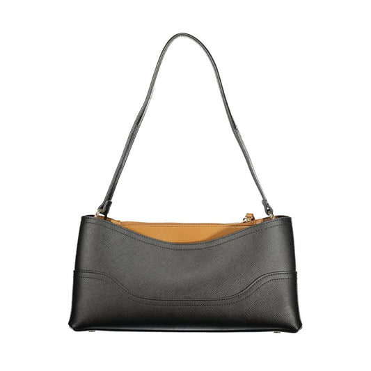 Twinset Nero Polyurethane Women Bag with Compartments and Central Pocket