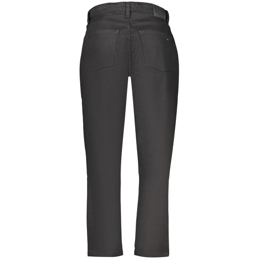 Tommy Hilfiger Black Cotton Mom Jeans