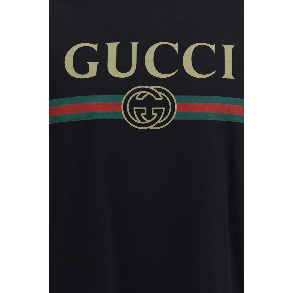 Gucci Schwarzes Baumwoll-T-Shirt