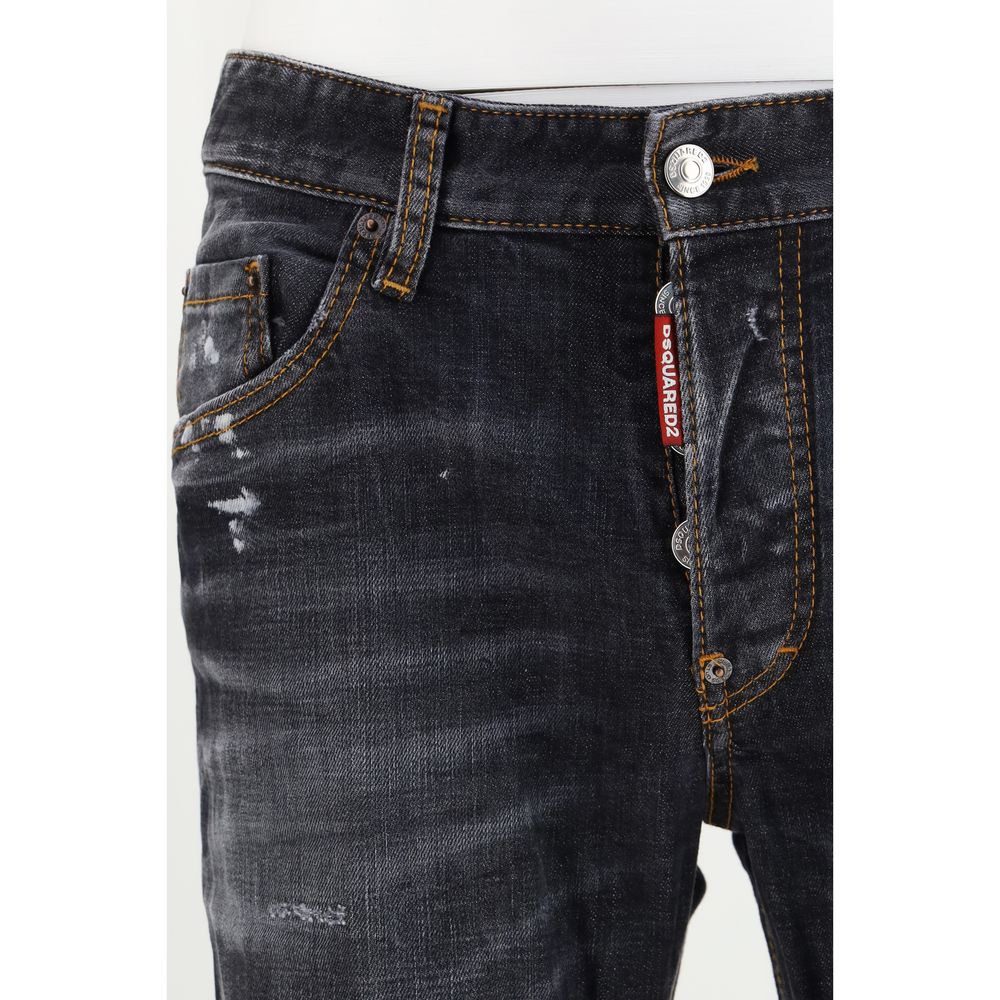 Dsquared² Black Cotton Skinny Jeans