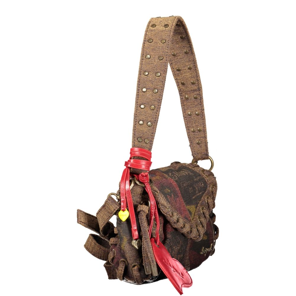 Damen-Tasche aus brauner Baumwolle von Desigual