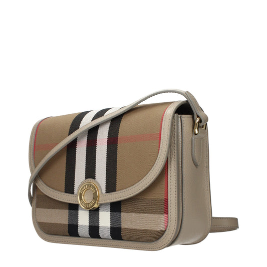 Burberry Umhängetasche aus braunem Stoff