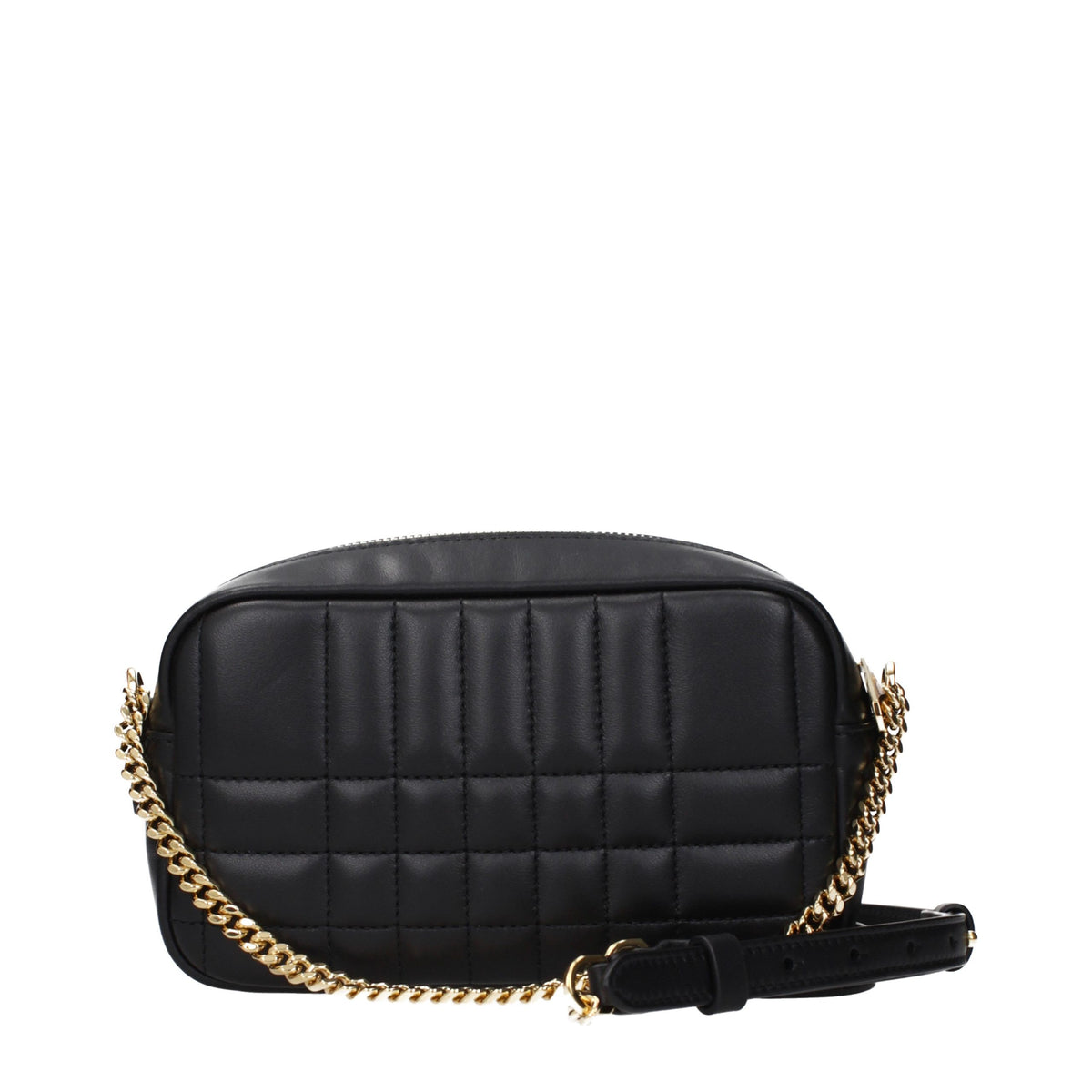 Burberry Umhängetasche aus schwarzem Leder