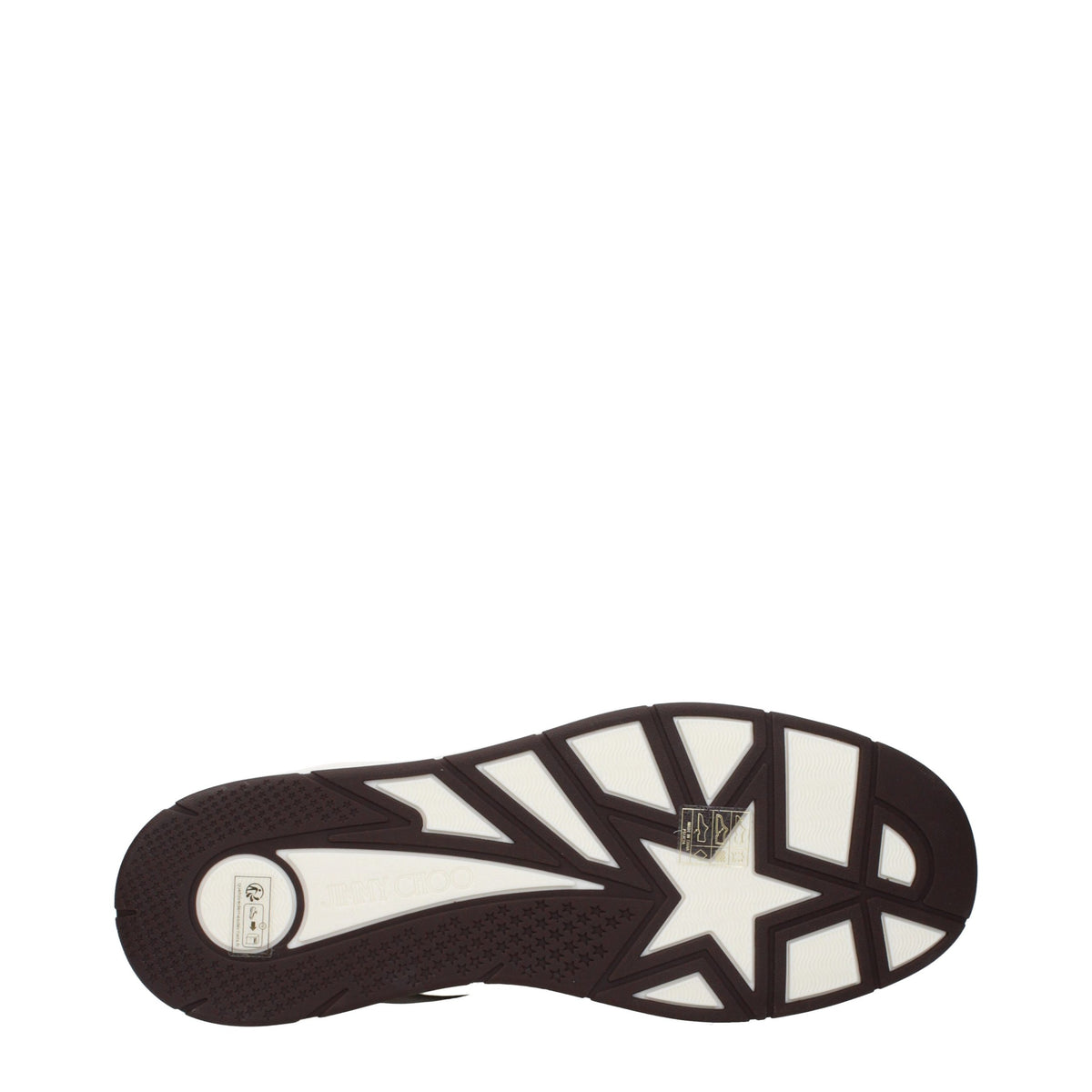 Jimmy Choo Beige Leder-Sneaker mit niedrigem Schaft