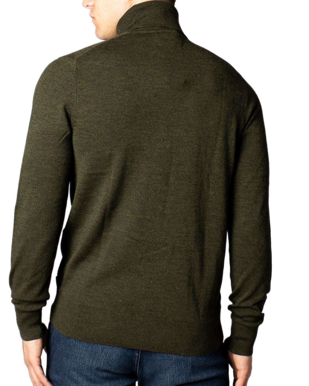 Calvin Klein Jeans Zweifarbiger Rollkragenpullover aus Baumwolle