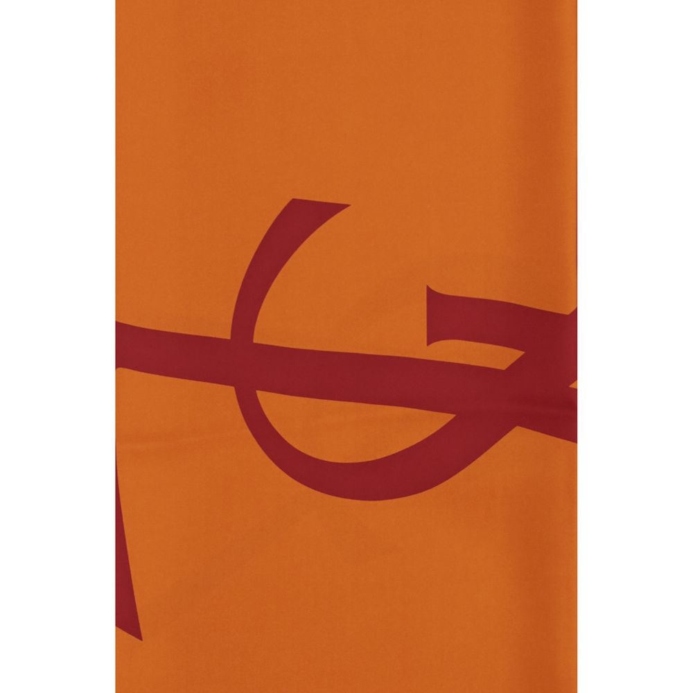 Saint Laurent Orange Silk Foulard