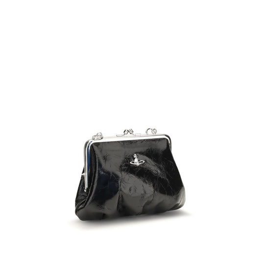 Vivienne Westwood Black Calf Leather Bos Taurus Handbag