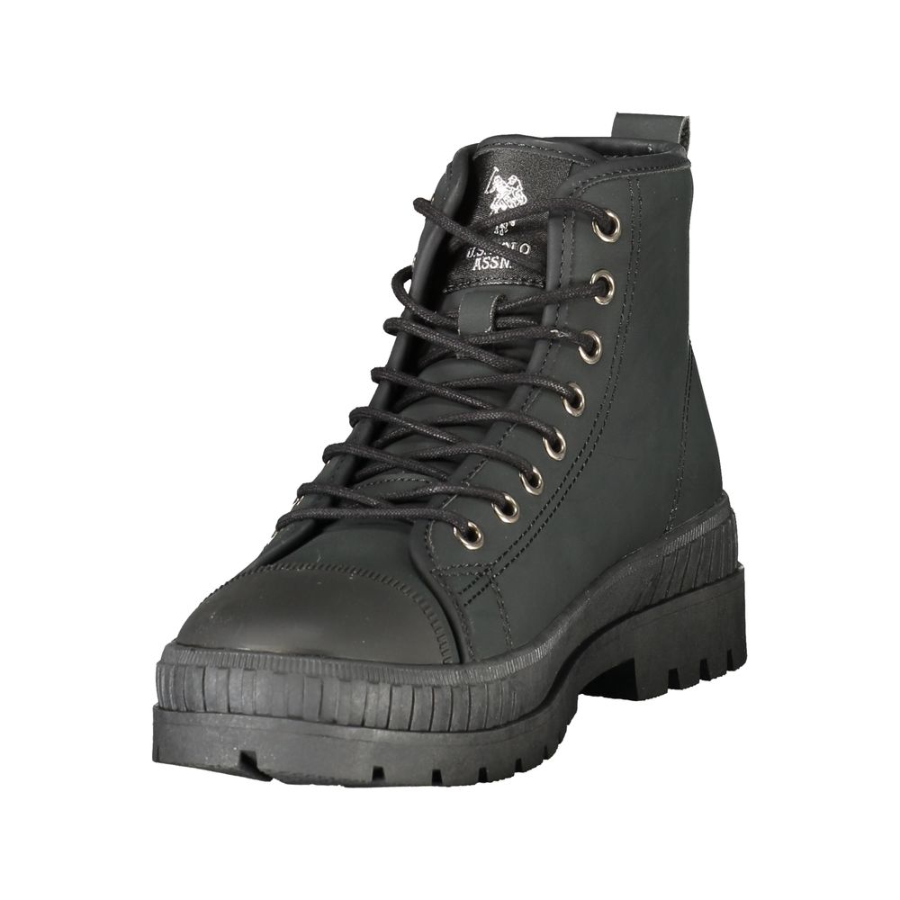 U.S. POLO ASSN. Black Polyurethane Women's Boot