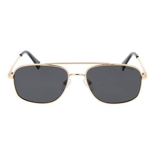Polaroid Gold Metal Sunglasses