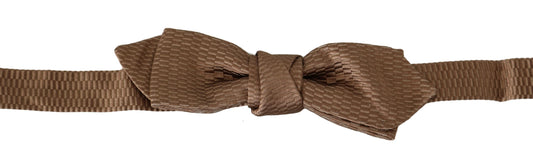 Dolce & Gabbana Herren Braun Gold Verstellbare Papillon Fliege